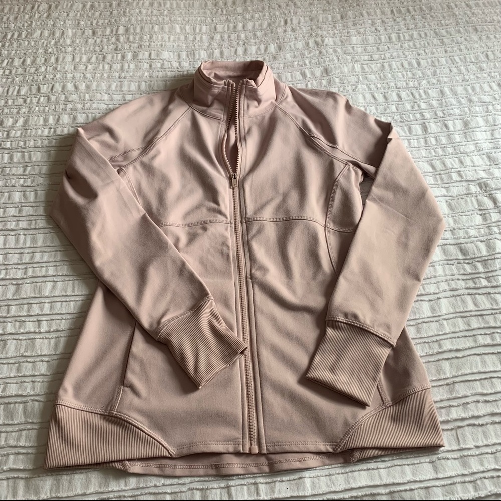 Blush pink yoga jacket